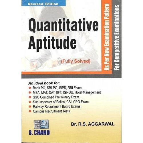Quantitative aptitude by Dr RS Aggarwal (Refurbished)